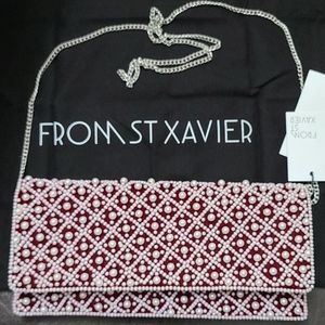 St Xavier ladies Clutch with Pearls